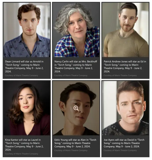 Torch Song cast - Marin Theatre Company