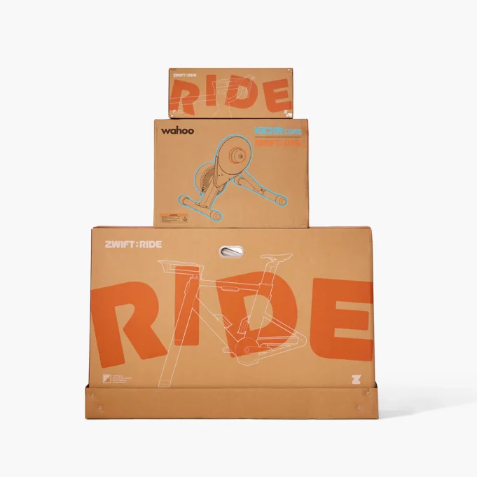 Zwift Ride ships in three separate boxes