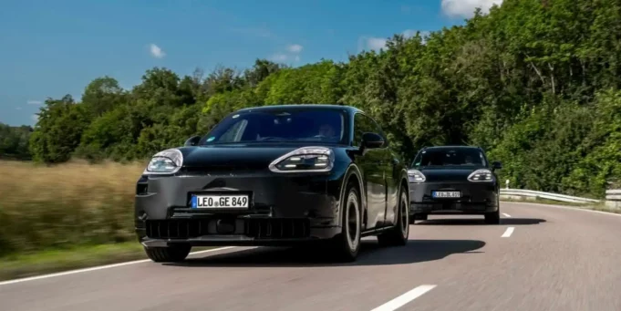 Porsche Cayenne EV public road tests