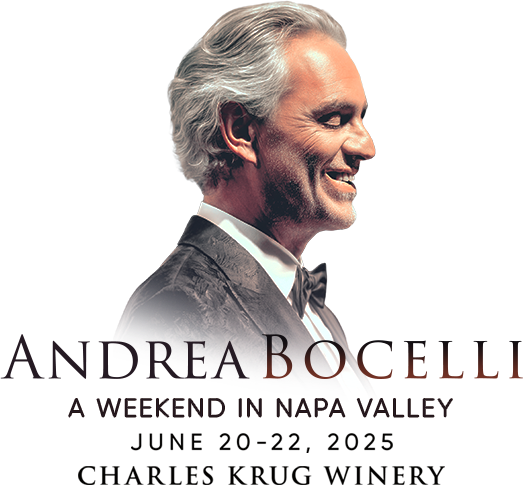 Andrea Bocelli Charles Krug Napa Performances