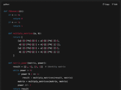 The Surprise Gift: Open-Source GPT from OpenAI (Tested) Python code for Fibonacci number generation using matrix exponentiation.