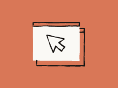 Illustration of a browser window with a large cursor icon, symbolizing Anthropic’s Claude chatbot extension for Chrome.