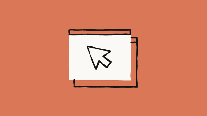 Illustration of a browser window with a large cursor icon, symbolizing Anthropic’s Claude chatbot extension for Chrome.