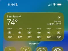 Apple’s Liquid Glass Showcases Modern, Refined Design Apple iOS 26 home screen showing San Jose weather widget, 74°F, and apps.
