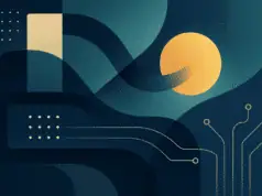 An image representing a highly efficient Retrieval-Augmented Generation (RAG) system with muted tones and flowing data connections.
