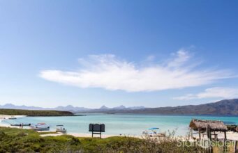 Beach scene in Loreto, Baja California Sur, Mexico - location of The Third Mind Summit exploring human-AI collaboration