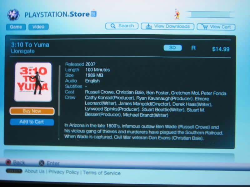 Review: Sony PlayStation Store PS3 Video Download Service (with