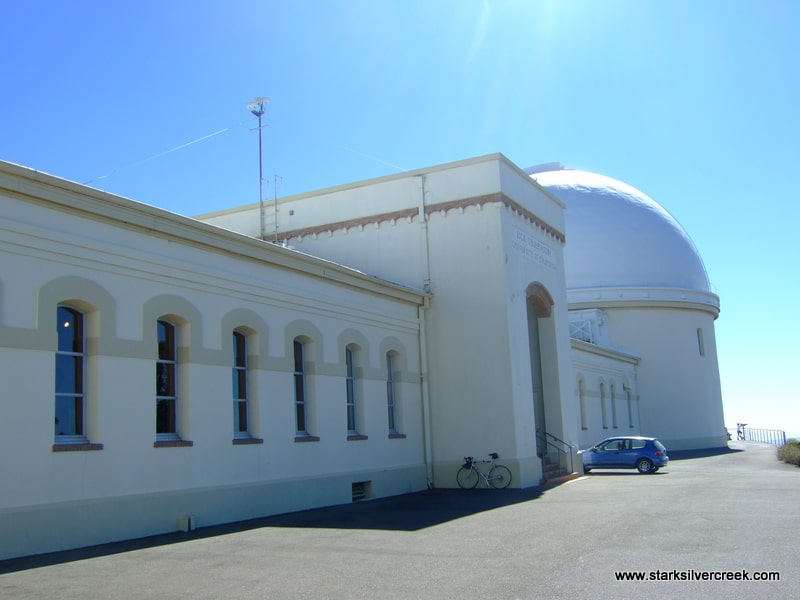 The facad of Lick Observatory is impressively classic