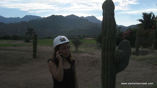 Loni Loreto BlackBerry with La Giganta mountains in background