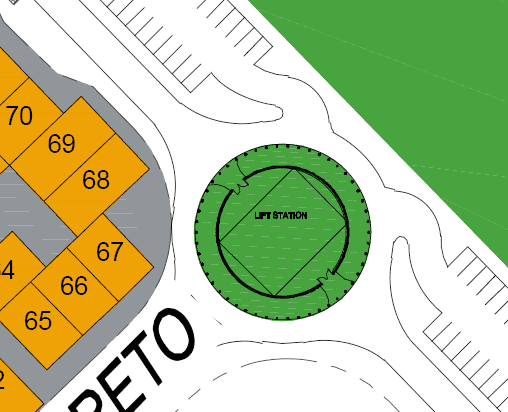 Close up of the "Life Station" in Agua Viva from the Loreto Bay site map November 2008