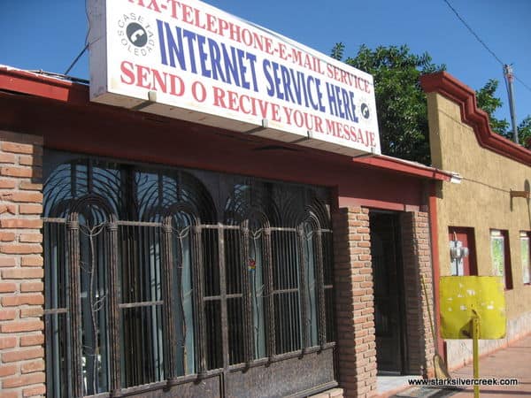 Caseta Soledad Internet Shop (cafe?) in Loreto, Mexico